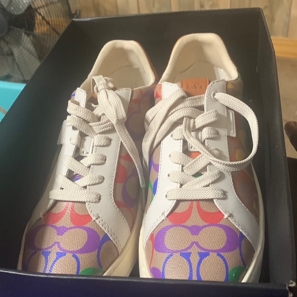 Coach Rainbow Canvas Shoes